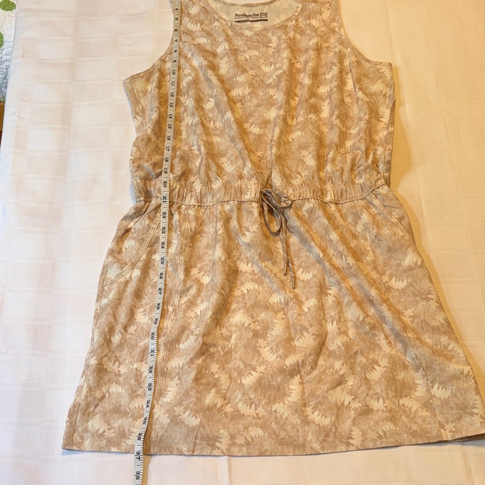 Avalanche Beige Patterned Athletic Mini Dress - image 7